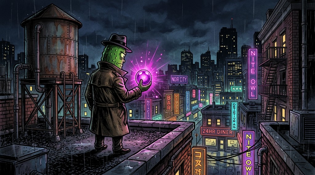 Dick Pickle on a rooftop