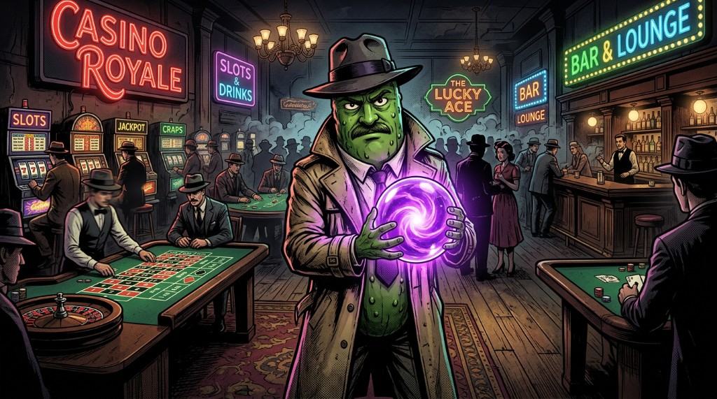 Dick Pickle in a casino