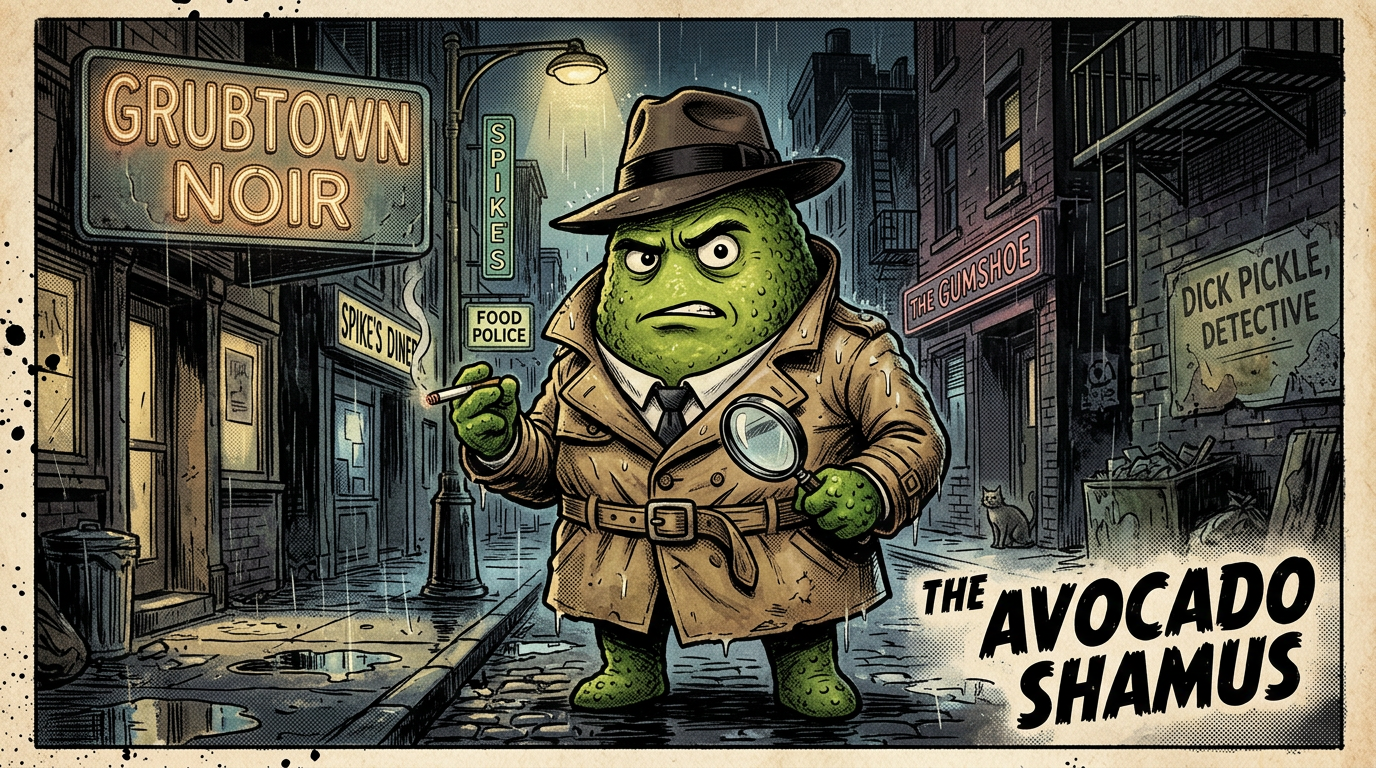 Avocado detective character