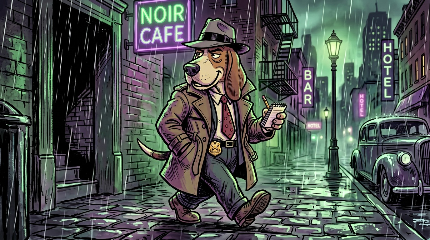Detective Dog character