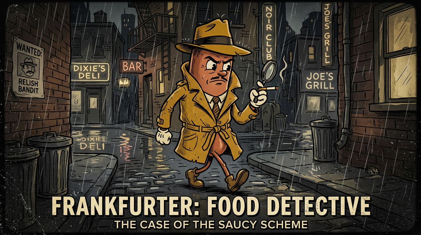 Hot dog detective character