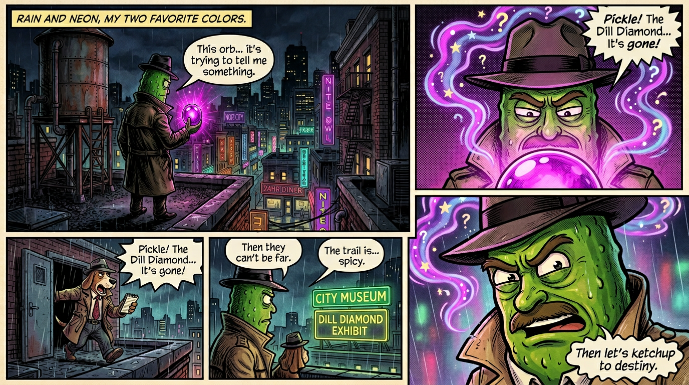 Issue 1 page 1 of Dick Pickle The Dill Diamond