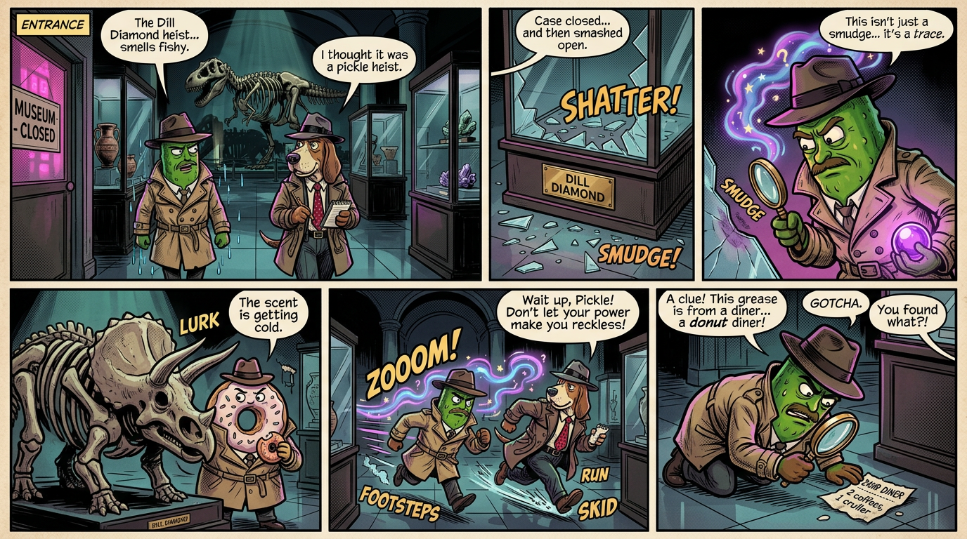 Issue 1 page 2 of Dick Pickle The Dill Diamond