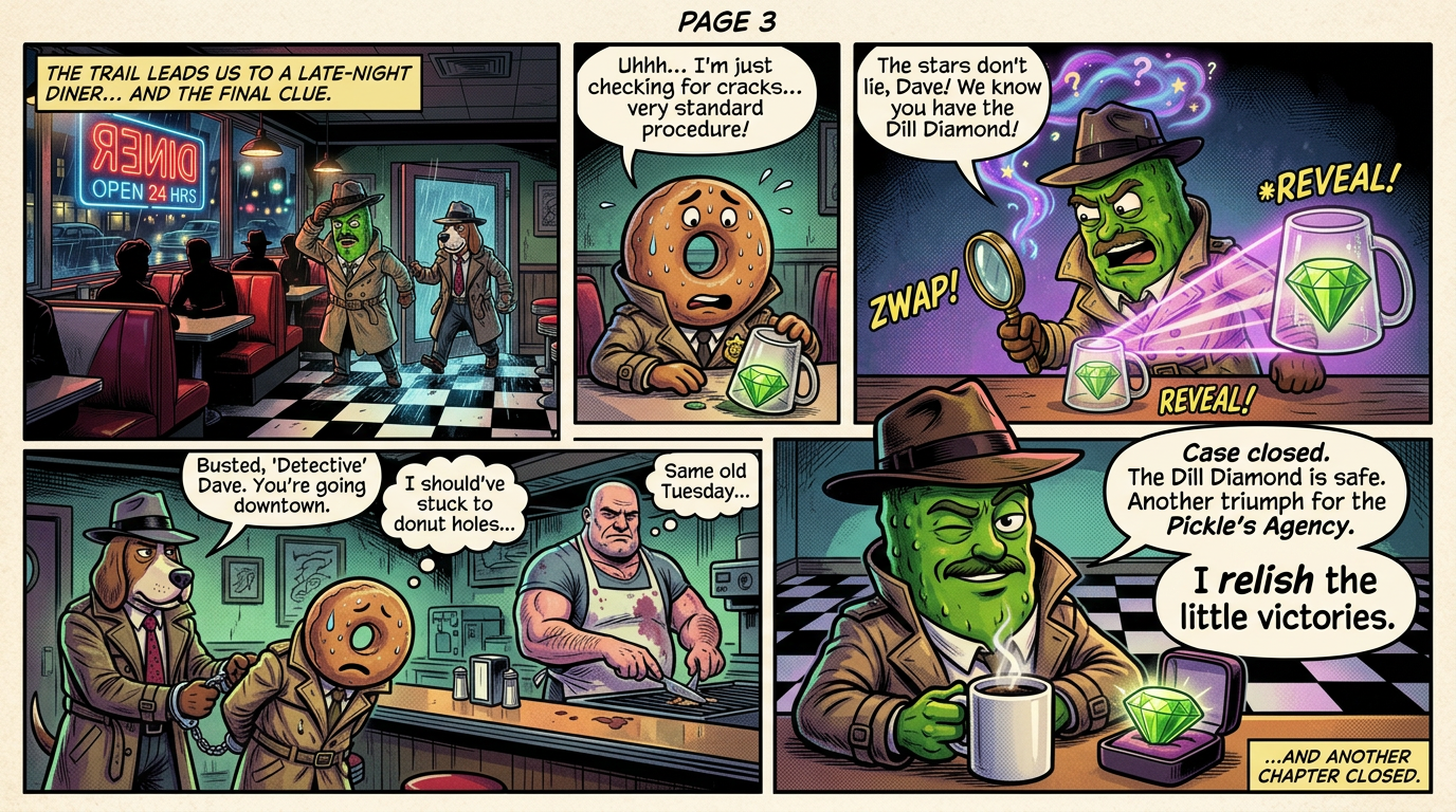 Issue 1 page 3 of Dick Pickle The Dill Diamond