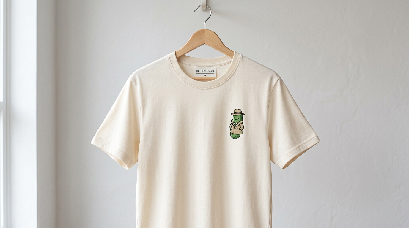 Dick Pickle Logo T-Shirt in White